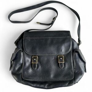 Fossil Gray Leather Handbag